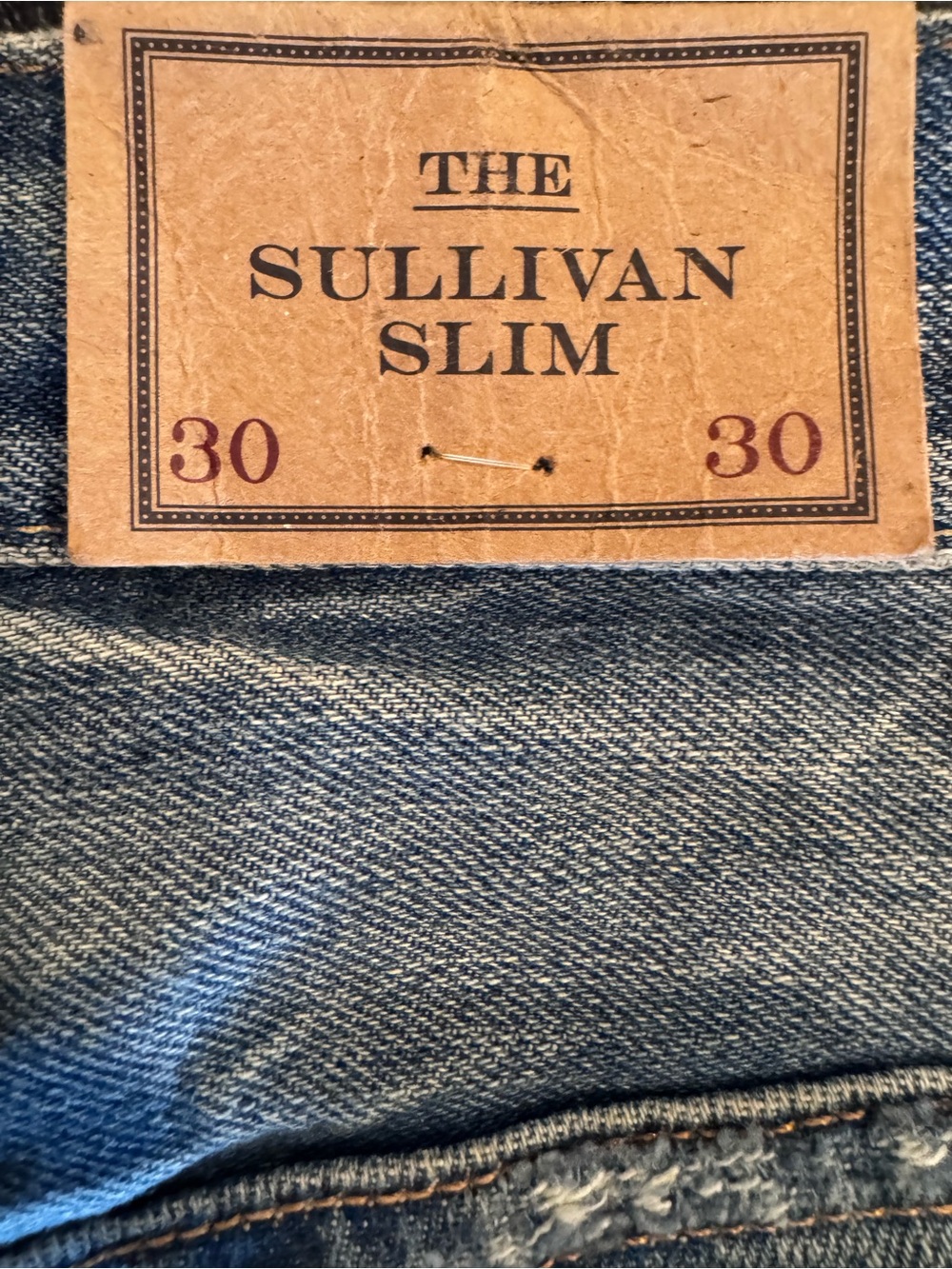 Polo Ralph Lauren Sullivan Slim Patchwork Distressed Jeans 30x30 NWT $248 - Picture 15 of 16